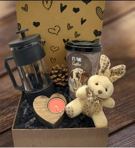 Ayıcıklı French Press Hediye Kutusu