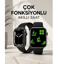 Akıllı Saat Tema Değiştirme Uyku ve Sağlık Takibi Sesli Asistan Bildirim Görme
