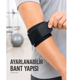 Golfçü Dirseği Bandajı Spor ve Günlük Kullanım İçin Dirsek Bandı