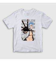 Presmono Unisex Çocuk Beyaz Cero Grimmjow Anime Bleach T-Shirt 127409tt