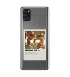 Samsung Galaxy A21S Uyumlu Breaking Bad Tasarımlı Şeffaf Telefon Kılıfı