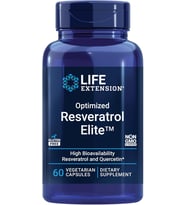 Optimized Resveratrol Elite, quercetin, Healthy Aging, Heart Health, Brain Health, 60 Kapsül