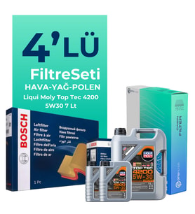BOSCH Mercedes X250 Filtre Bakım Seti Liqui Moly Motor Yağlı (2017-2020) 4 Lü