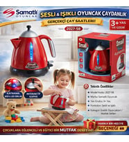 Sesli ve Işıklı Çaydanlık Evcilik Oyuncak Mutfak Seti