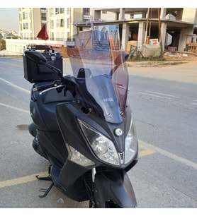 MOTOCAM SYM Joymax 250 İ Ön Cam 2013-2016 Model 75cm Füme Renkli 4mm UZUN