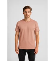 Erkek %100 Pamuk Basic T-shirt