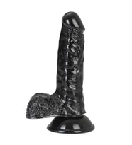 GENE Dildo Gerçekçi Et Dokusunda Realistik Siyahi Penis 18 CM