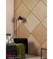 WİNFLEX MİNİ EKO AKUSTİK AHŞAP PANEL SAFİR MEŞE - 60X60CM