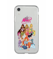 Iphone XR Uyumlu Winx Club Desenli Şeffaf Telefon Kılıfı