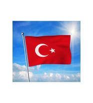 Türkiye Cumhuriyeti Bayrağı Alpaka Kumaş 100x150 cm