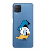 Samsung Galaxy M12 Kapak Donald Duck Tasarımlı Şeffaf Silikon Kılıf