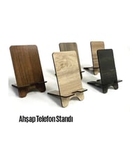 Ahşap Telefon Tutucu