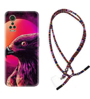 General Mobile GM 21 Pro GM 22 Pro Plus Kılıf Boyun Asklı Rasta Silikon Red Eagle 1752