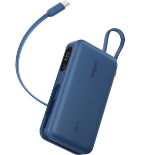 Belkin Ultracharge 10000 Mah Usb-C Kablolu Ve Ekranlı Power Bank, Mavi