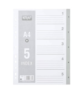 Kraf Separatör 1-5 Rakamlar 