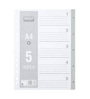 Kraf Separatör 1-5 Rakamlar 