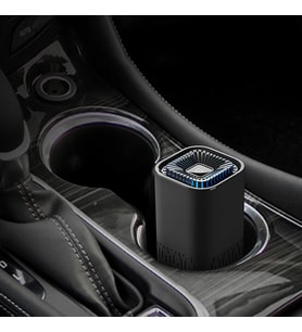 Ally K2 Hava Temizleyici Araba Ev Ofis Taşınabilir Air Purifier (Siyah)