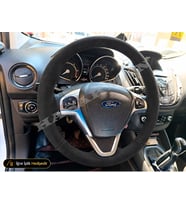 Ford Focus Dikme Direksiyon Kılıfı Alcantara Süet Monza Black Titanium 2011-2014