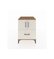 Kronos Komodin 2 Raflı Tek Çekmeceli 2 Kapaklı 60x59x80 Çam-Aytaşı