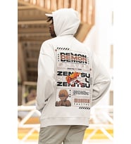 Demon Slayer Zenitsu Baskılı Unisex Oversize Anime Hoodie