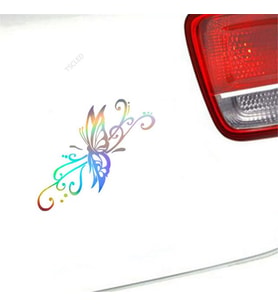 Kelebek Uçan Araba Sticker Oto 1