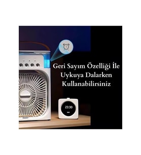 Yüksek Güçlü Masa Fanı ve Nemlendirme Cihazı, Ferahlatıcı Hava Sağlar