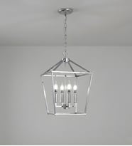 Kuş Kafesi Vintage Oturma Odası Avize 3193-W53-2X-RZ (Krom)