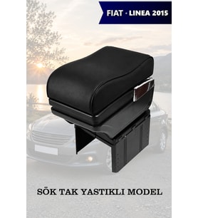 fiat linea 2015 kol dayama Siyah Yastıklı geniş model Lüks Deri