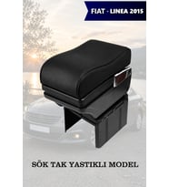 fiat linea 2015 kol dayama Siyah Yastıklı geniş model Lüks Deri