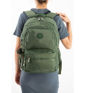Ultra Hafif Geniş Hacimli Okul Seyahat Spor Sırt Çantası Yeşil Model: (571-2D)