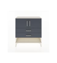 Arges Şifonyer 2 Raflı 2 Çekmeceli 2 Kapaklı 88x30x96 Aytaşı-Antrasit