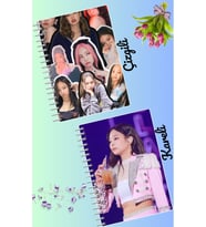 Jennie blackpink defter seti 2 adet A4 boyutu 21*30 çizgili + kareli 60 syf