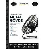 Özel Üretim Siyah Ergonomik Masa Vantilatör Masaüstü Mini USB Fan Metal Gövdeli Ultra Sessiz
