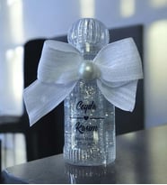 Söz - Nişan -Nikah Hediyesi Simli ve İncili Kolonya (10 Adet) 020 (Şeffaf)