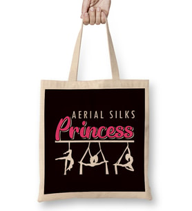 Aerial Silks Princess Aerialist Acrobatics Dancer Acrobat Bez Çanta Uzun Saplı