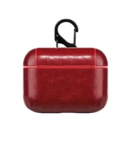 Microsonic Airpods 4.Nesil / ANC Kılıf Litchi Texture Kırmızı (Kırmızı)