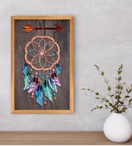 BK Home Rüya Kapanı Dekoratif Retro Ahşap Tablo-1