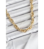 CM Kalın Burgu Model Gold Renk 60 cm Kadın Kolye TJ-BKO11129