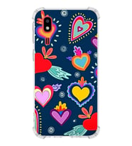 PrintiFy Samsung Galaxy A2 Core Uyumlu Retro Color 3 Baskılı Şeffaf Köşe Korumalı Antişok Kılıf