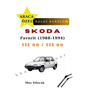 Skoda Favorit (1988-1994) Araca Özel Silecek Ön İki