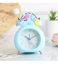 Sevimli Masa Üstü Unicorn Çalar Saat (Mavi)