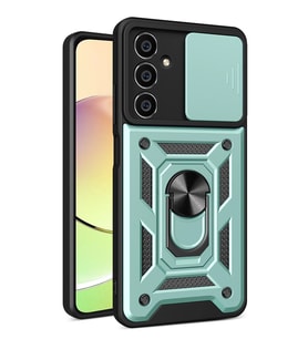 Galaxy A15 4G Kılıf Pars Lens Yüzüklü Silikon - Yeşil