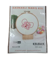 Nakış Kitleri Kasnaklı 8.6 X 6 Cm Kelebek