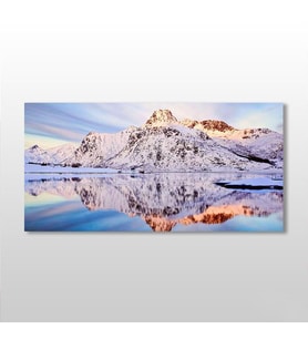 Karlı Dağ Kanvas Tablo 240x120cm (Karışık)