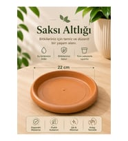 18 cm Saksı Altlığı – Şık ve Pratik Çözüm