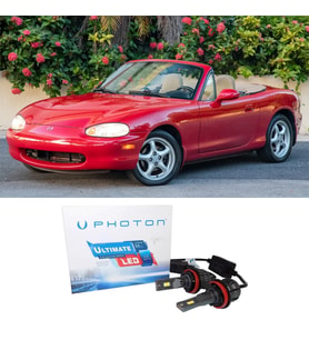 Mazda MX5 Led Xenon Uzun + Kısa Far Ampulü H4 Ultimate Yeni Seri Beyaz