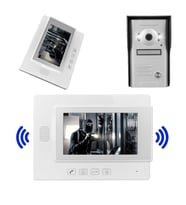 Powermaster 37M 1 Daire 7 İnç Görüntülü Diafon Kapı Zili Diyafon Interkom Akıllı Ev Güvenliği Sistemi