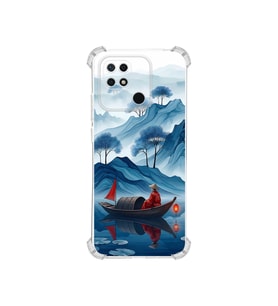 PrintiFy Xiaomi Redmi 10c ile Uyumlu Simya Serisi Sonsuz Akış Tasarımlı Uv Baskılı Köşe Korumalı Antişok Kılıf