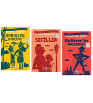 100 TEMEL ESER ROBİNSON CRUSOE - SEFİLLER - GULLİVER'İN GEZİLERİ - KISALTILMIŞ METİN
