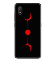 TCL L7 Kılıf Silikon Desen Red Moon 1710
